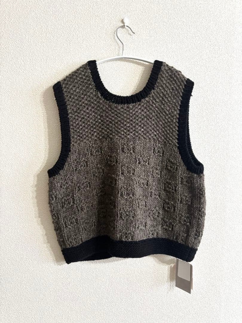 新品　TSUHARU by samansa mos2 ペルーニット手編みベスト