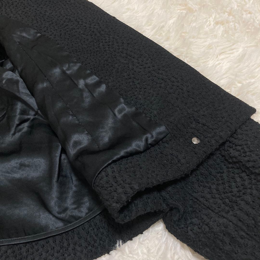 GIORGIO ARMANI ブルゾン ブラック 40 キレイめ オフィス 上品