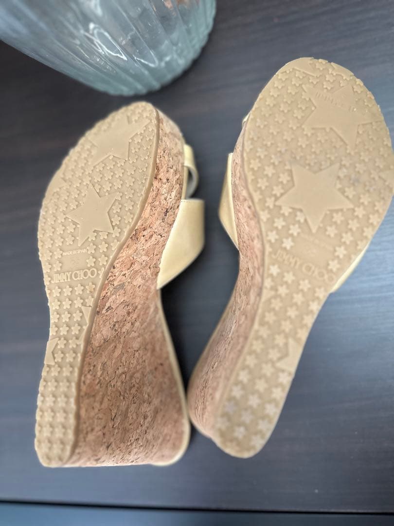 ジミーチュウ　ウェッジヒールサンダル