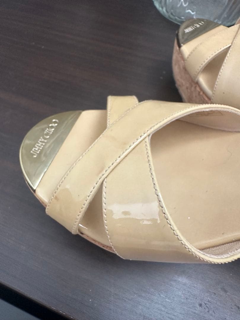 ジミーチュウ　ウェッジヒールサンダル