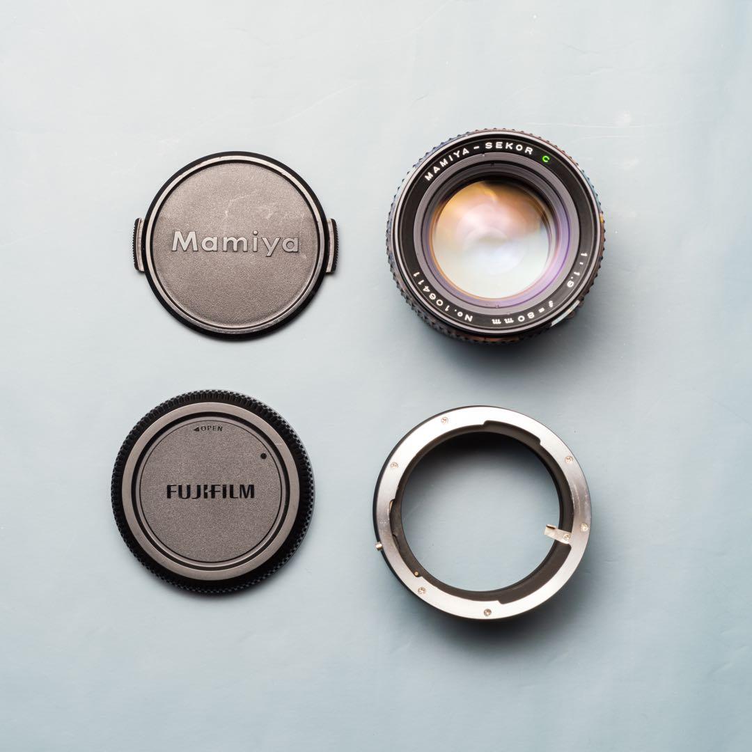 Mamiya Sekor C 80mm f/1.9 gfxアダプタ付