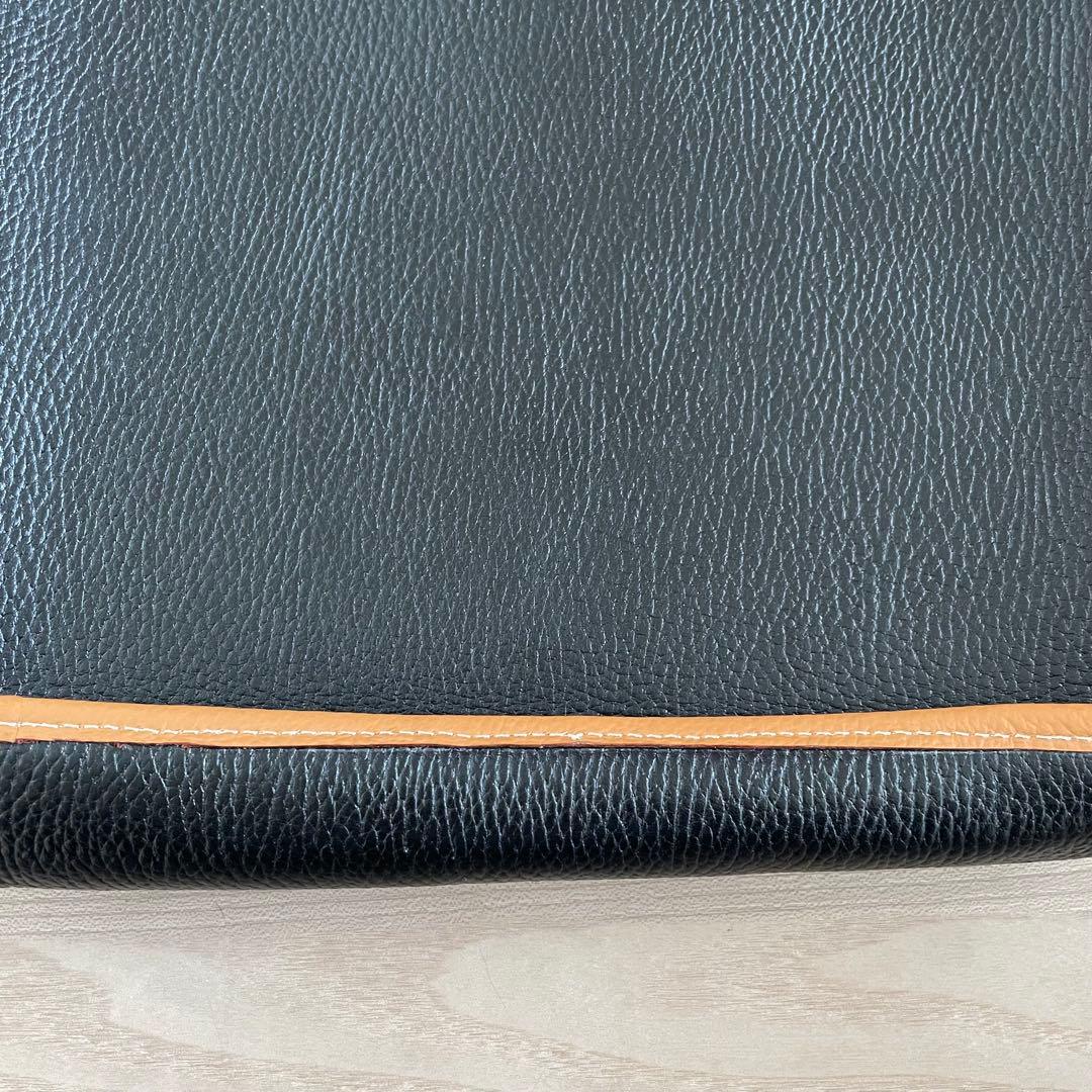 エルメス エヴリンGM 刻印あり 黒×ナチュラル バイカラー ゴールド金具