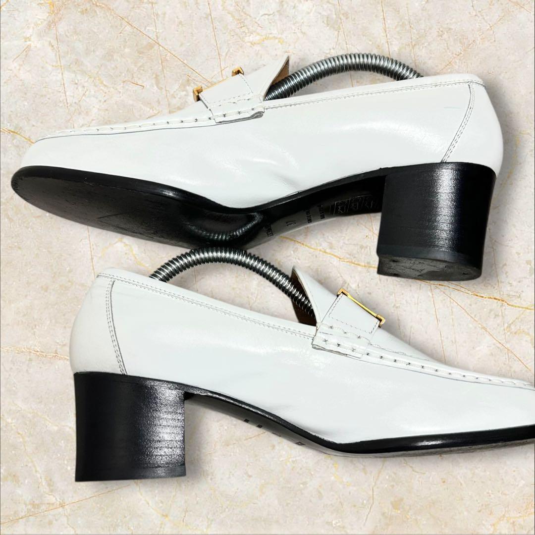 エルメス モカシンパリ ローファー ヒール 37 24cm