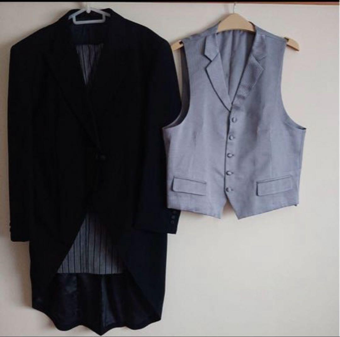 モーニングスーツ三点セット７AB 父親シャツセット付