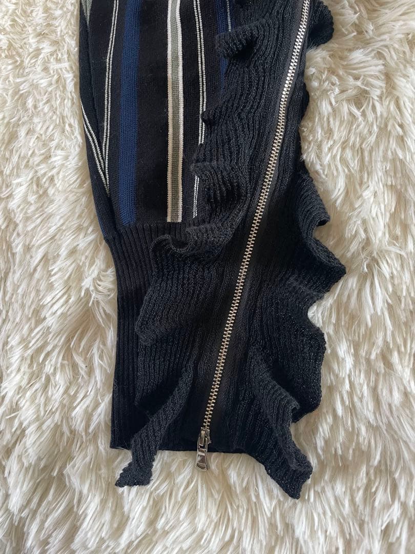 専用。3.1 phillip limニットパンツ　フリル　ストライプM美品