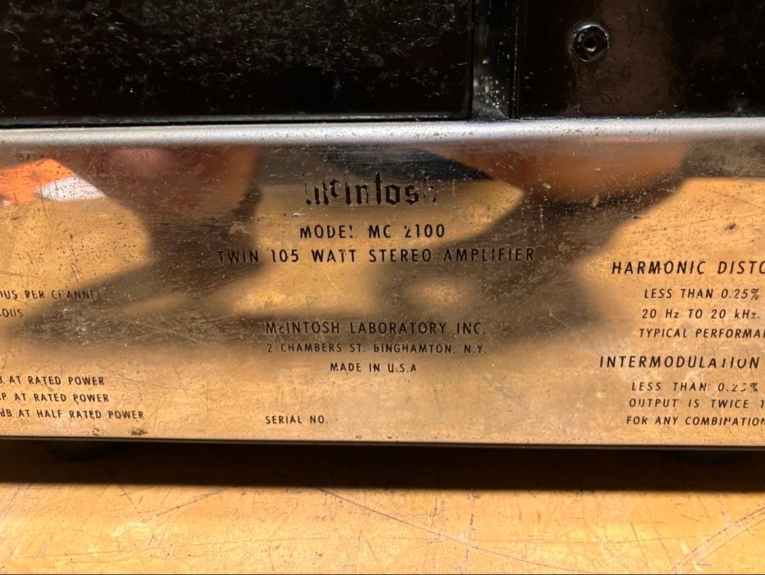 mcintosh MC2100 マッキントッシュ パワーアンプ
