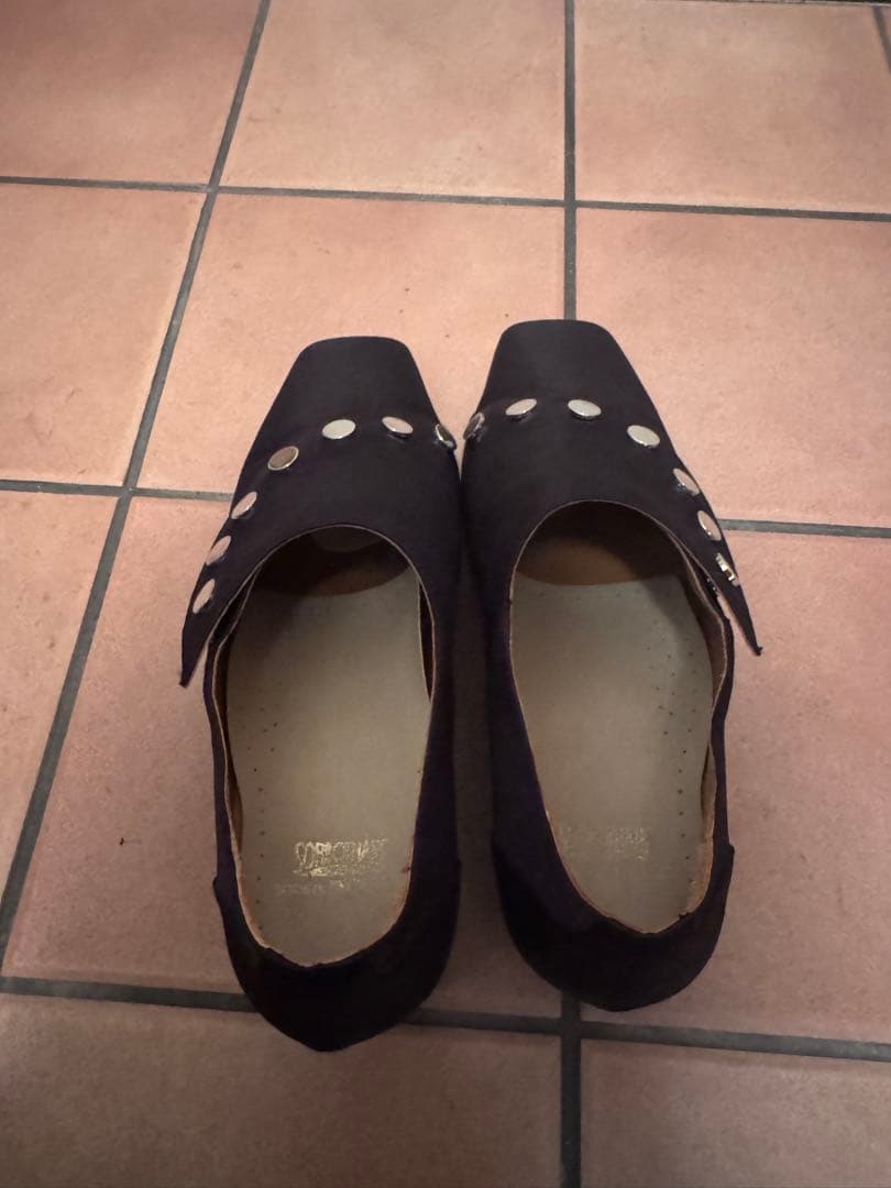 靴 MASU SATIN BAT SHOES(BLACK)26cm