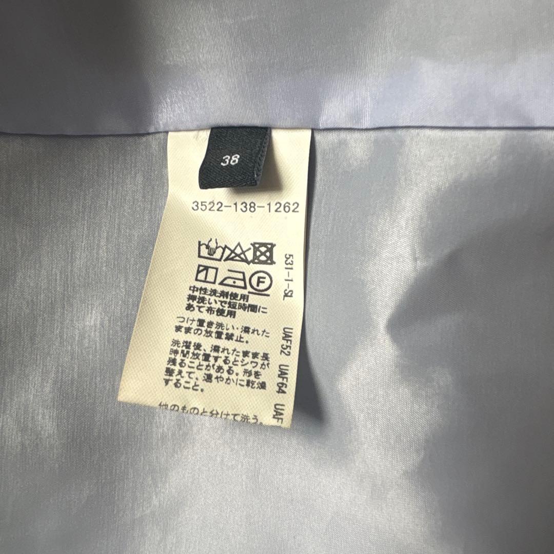 グレー系チェック スカートスーツ 上下セット（サイズ38）