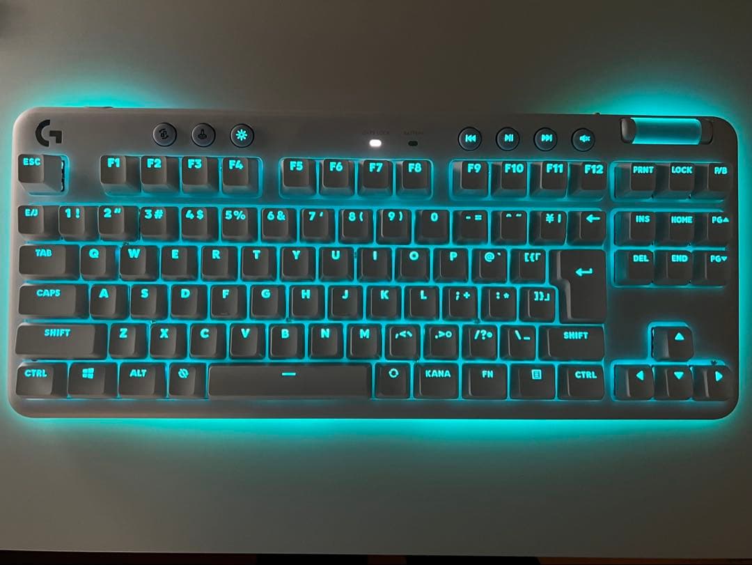 Logicool G715 オーロラコレクション ホワイト リニア軸