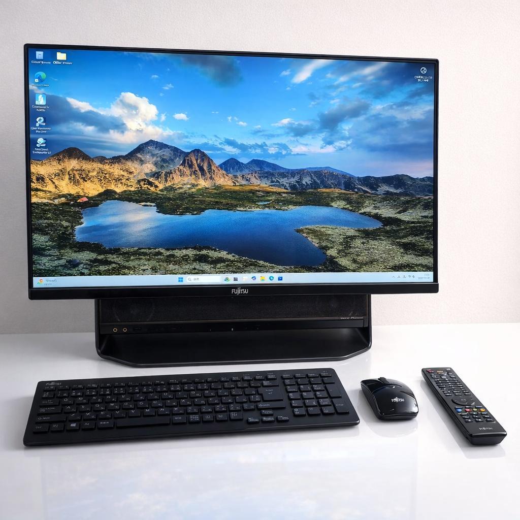 日本製 富士通一体型パソコン i7★W録画★顔認証★Office★SSD 1TB