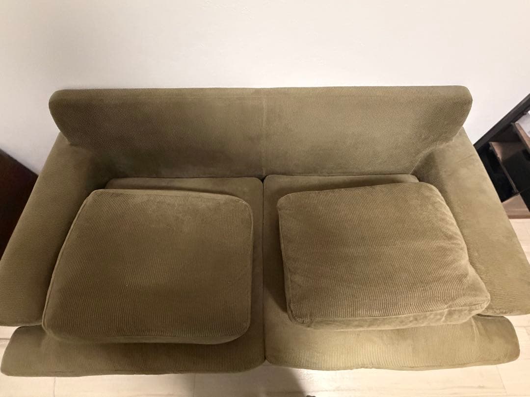 さかな　unicoソファ2.5シーター　カーキ　GREIGグレイグ