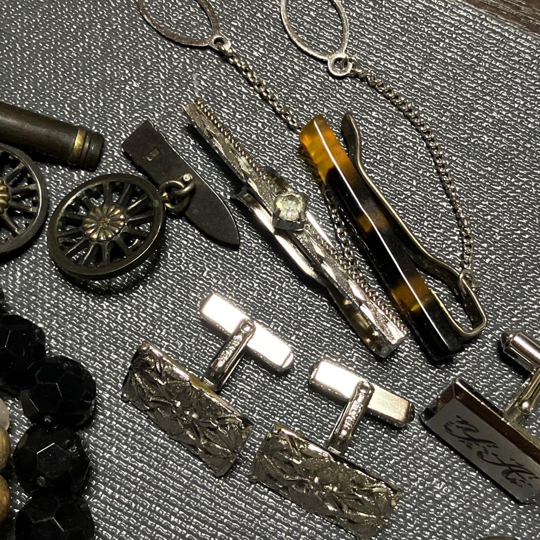 アクセサリーまとめ売り 天然石 ビーズ ネックレス 指輪 カフスなど ジャンク