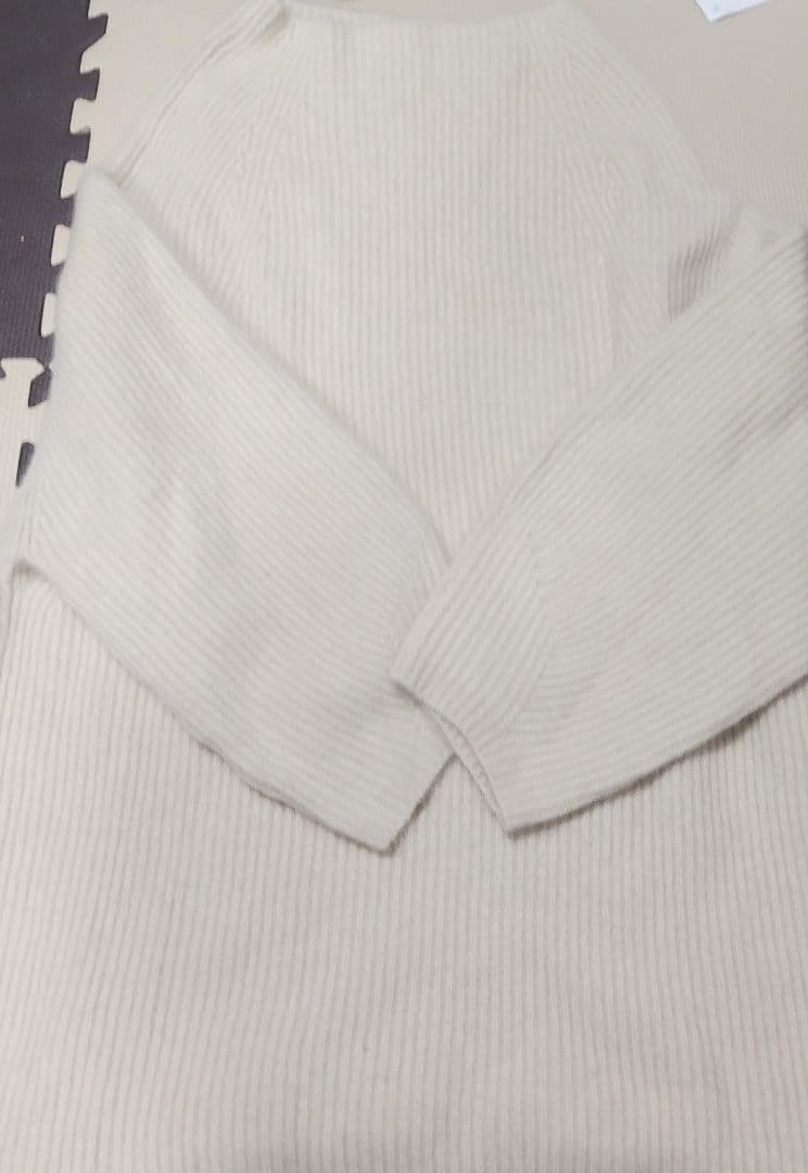 【新品未使用】FRAY I.D ラクーンニット　ミニワンピース　アイボリー