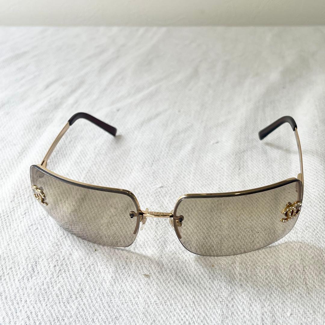 CHANELシャネルサングラスココマーク4092-Bラインストーン