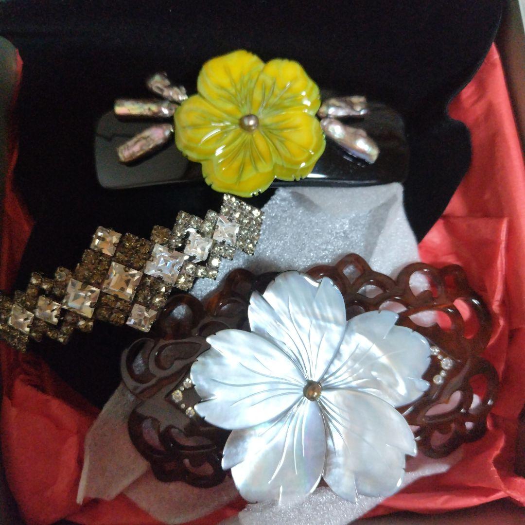 imac フラワーデザイン ヘアクリップ 3個セット