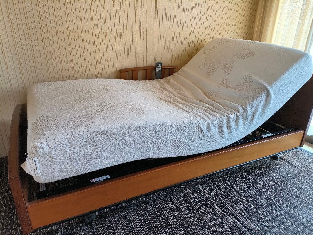 シモンズ 電動 ベッド 手すり付き　シングル　フラットⅡ