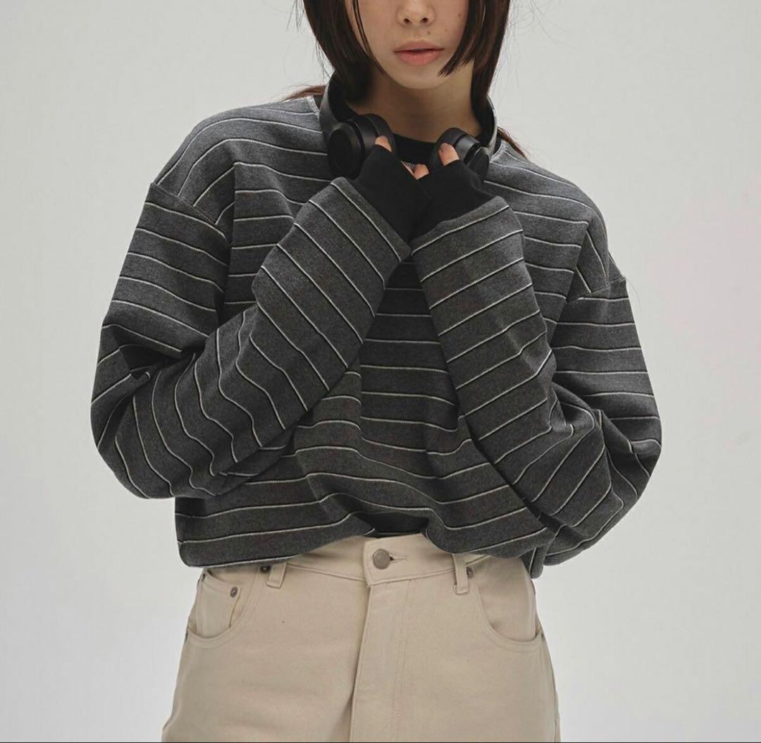 TODAYFUL ボーダーロングTシャツ