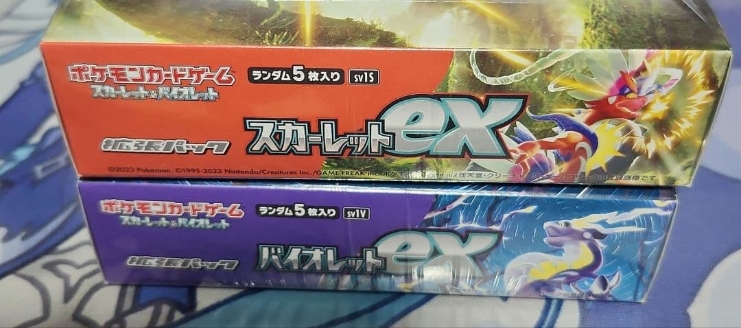 バイオレットex スカーレットex　未開封シュリンク付き、なし　3box