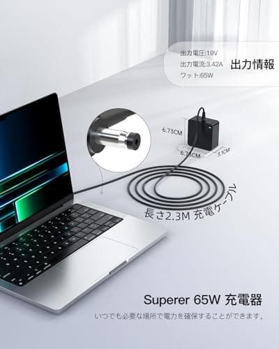 【PSE認証/折畳式充電器】19V 3.42A 65W Asus互換用 ACアm