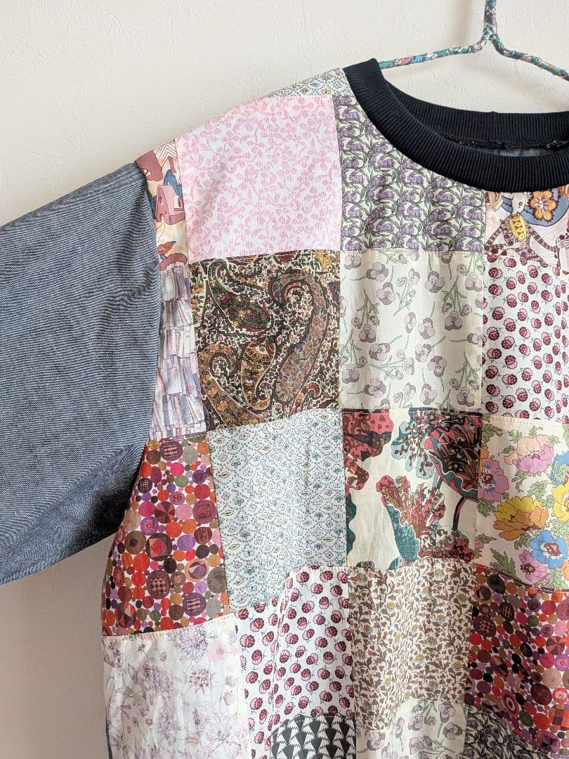 パッチワーク　プルオーバー☆リバティ　ハンドメイド