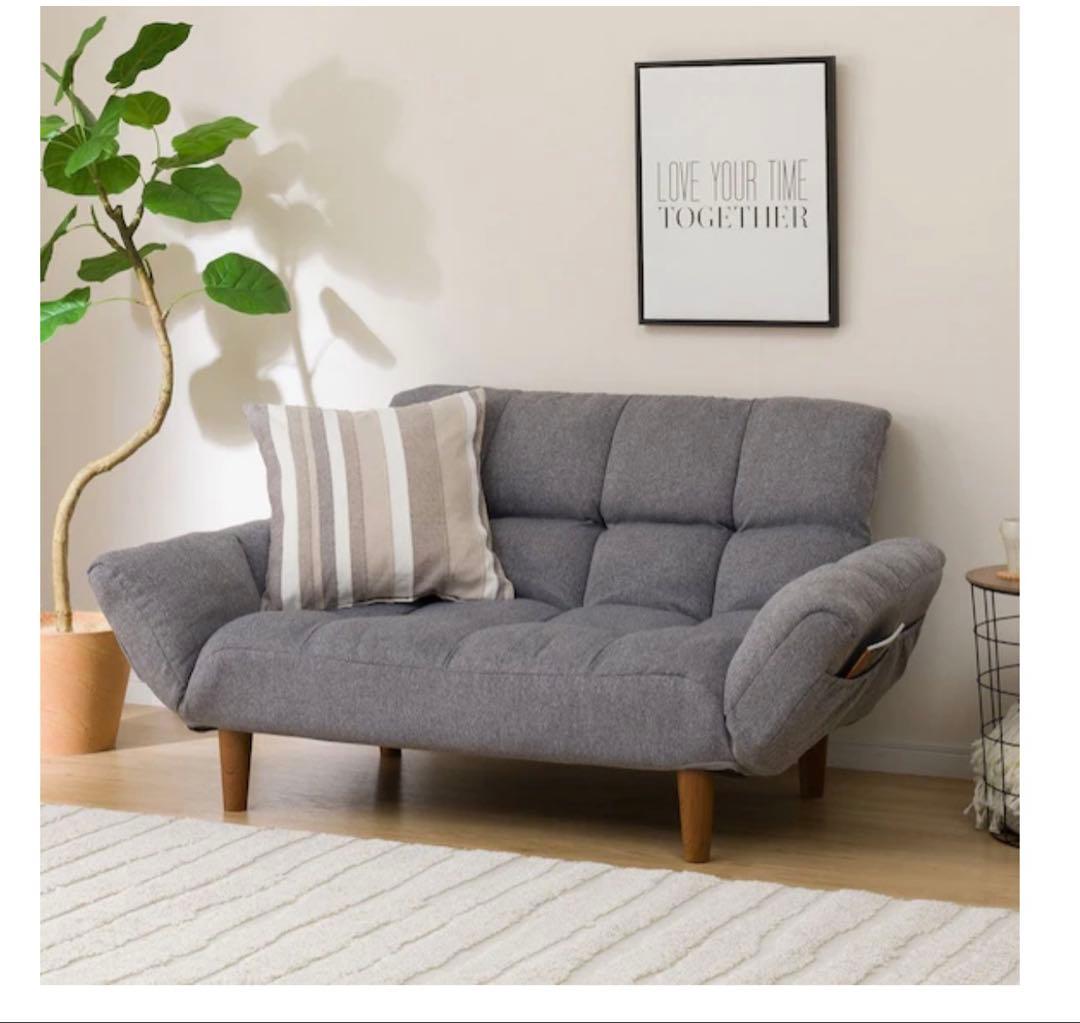 【1/9まで出品　使用3ヶ月】　2人掛けソファ