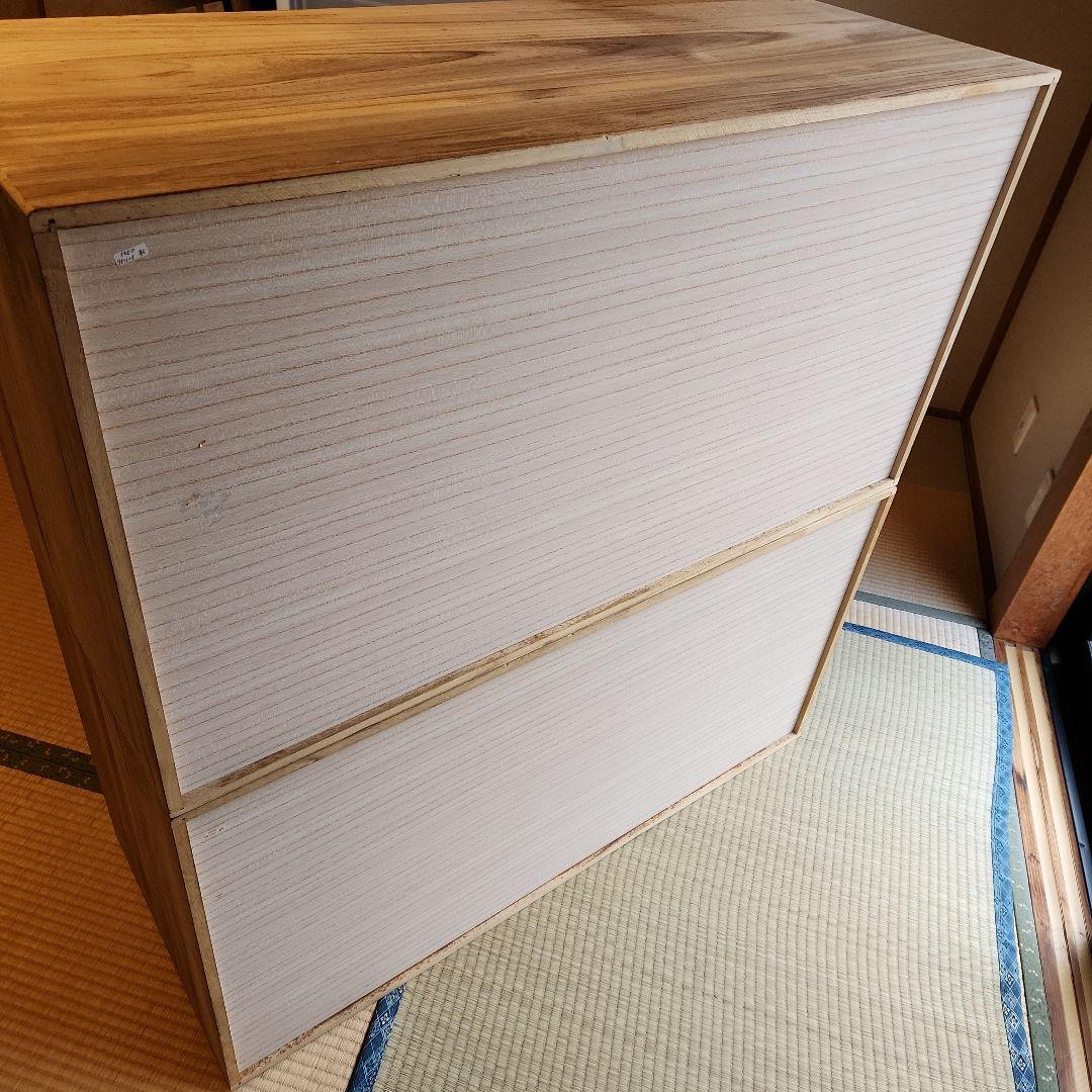 桐タンス7段　2棹セット　着物箪笥