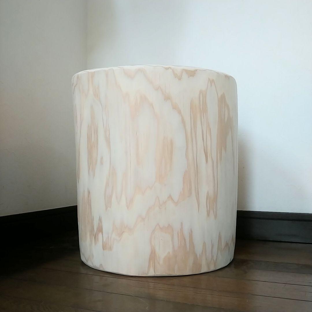 丸太スツール　丸太サイドテーブル　スギ