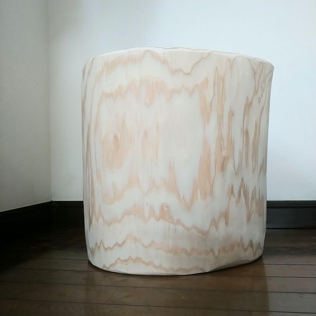 丸太スツール　丸太サイドテーブル　スギ