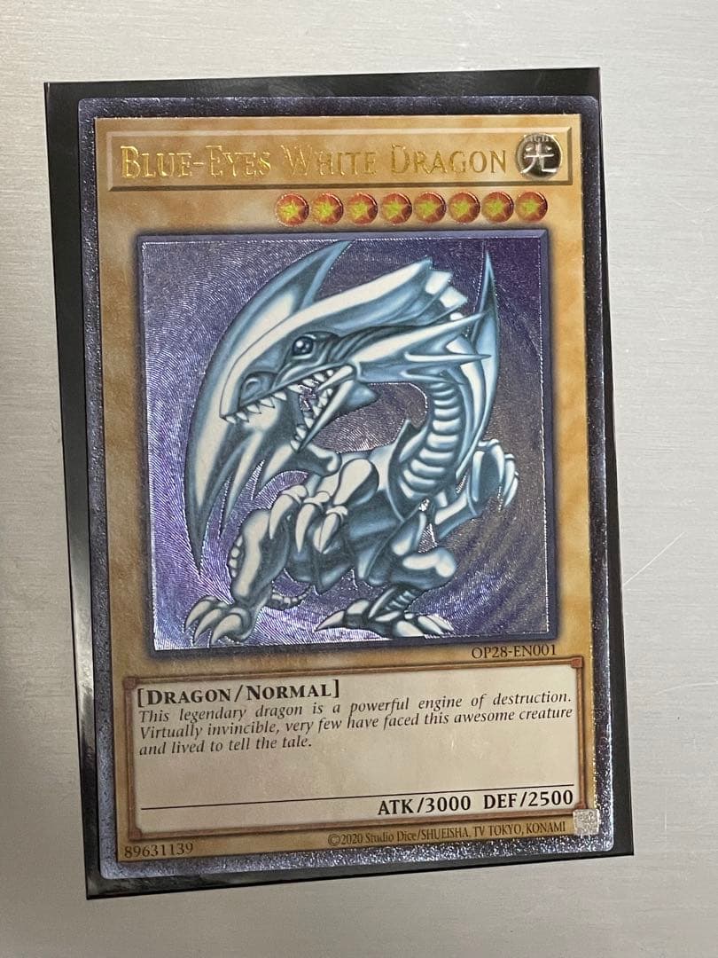 遊戯王　ots28 op28 青眼の白龍　レリーフ　アルティメット　北米版