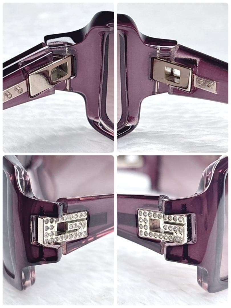 GUCCI グッチ ラインストーンロゴ vintage サングラス y2k