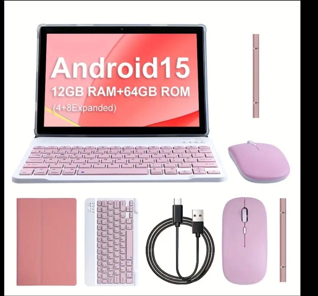 Android 15 タブレット 12GB RAM 10.1インチ