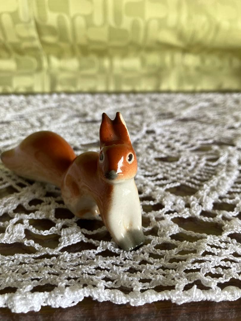 ロモノーソフ　フィギュリン　フィギュア　リス　Made in USSR