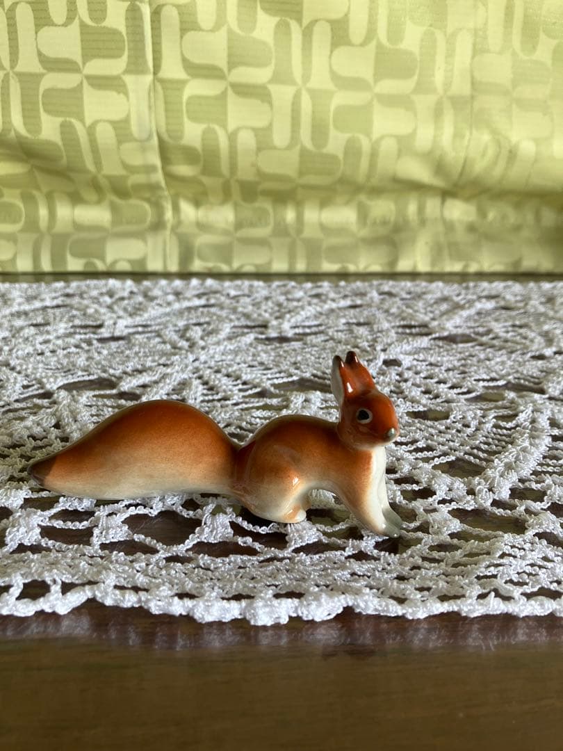 ロモノーソフ　フィギュリン　フィギュア　リス　Made in USSR