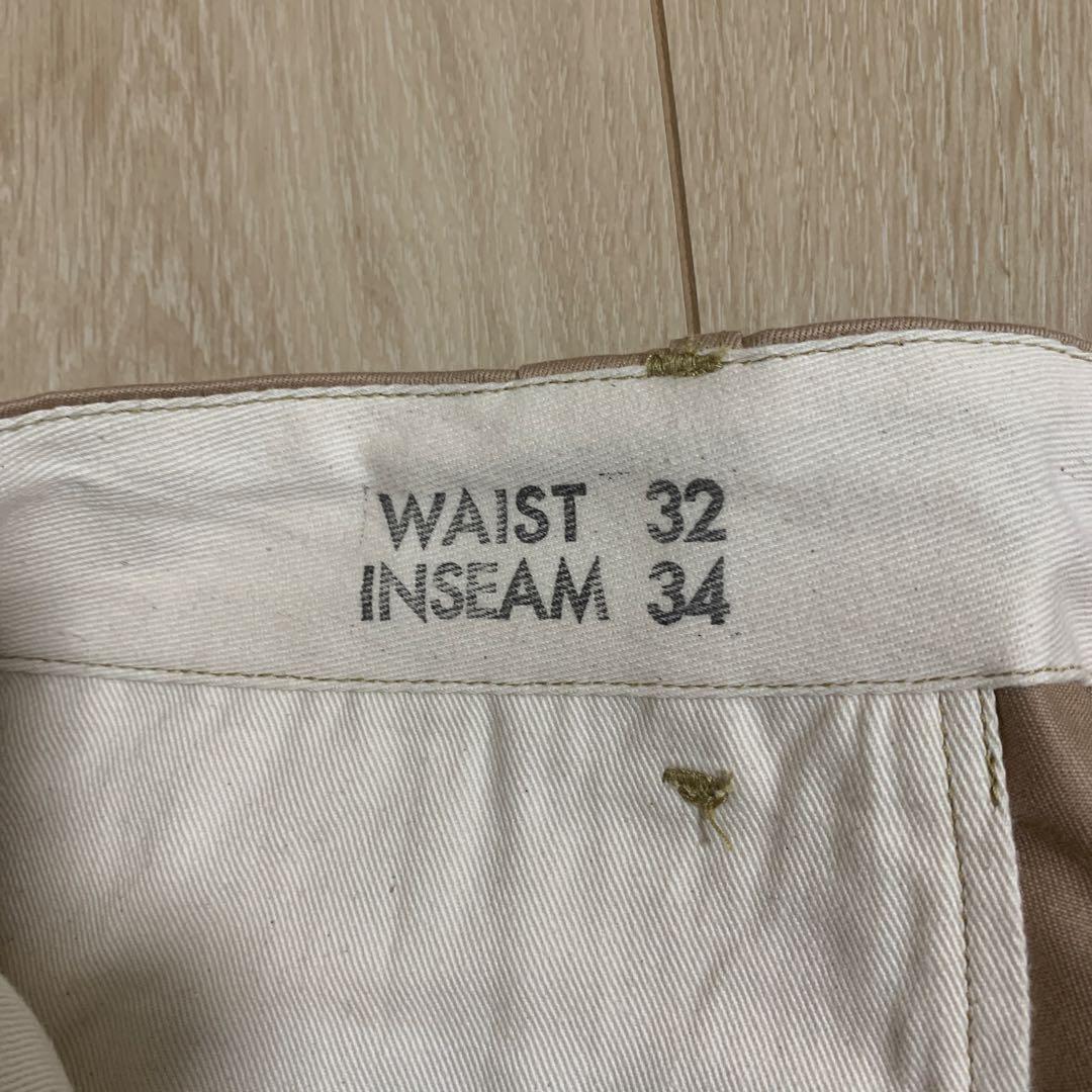 ベージュ チノパン ウエスト32 インシーム34