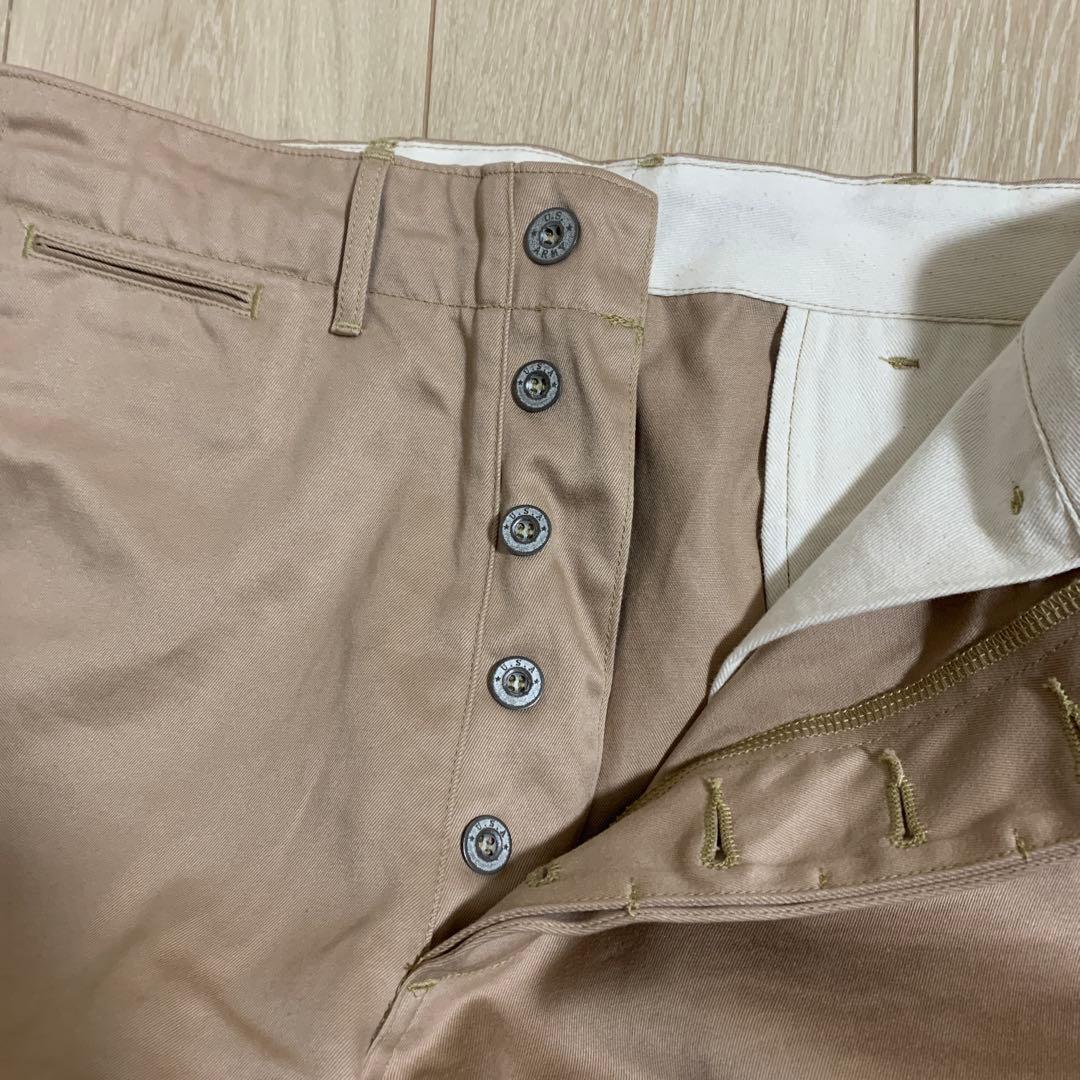 ベージュ チノパン ウエスト32 インシーム34