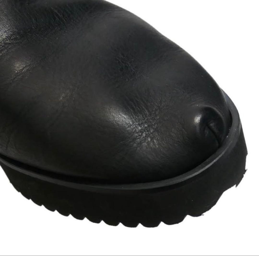 Yohji Yamamoto + NOIR 2019ssレザー 厚底 サボ