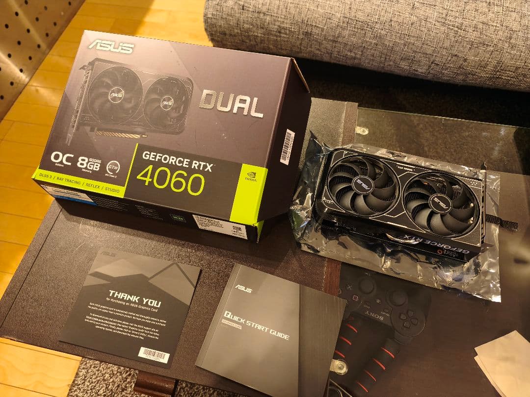 ASUS geforce DUAL RTX 4060 O8G V2 付属完品