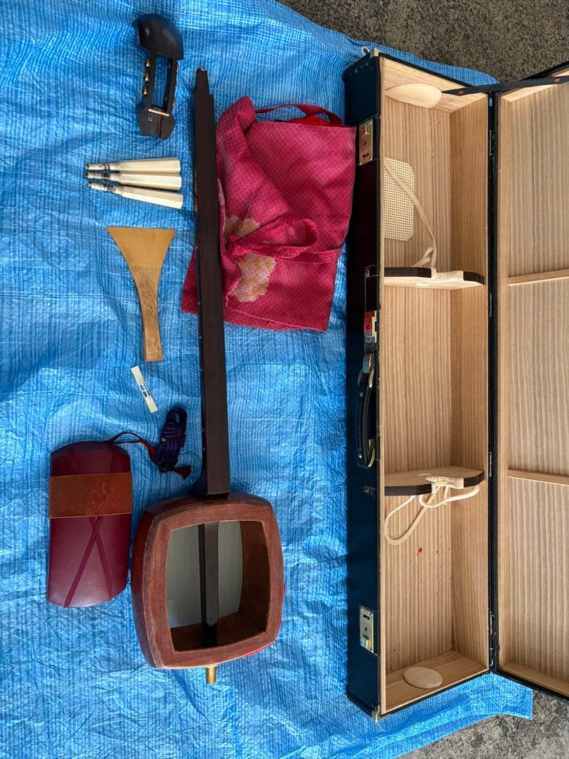 バチ友　高級津軽三味線紅木トチ