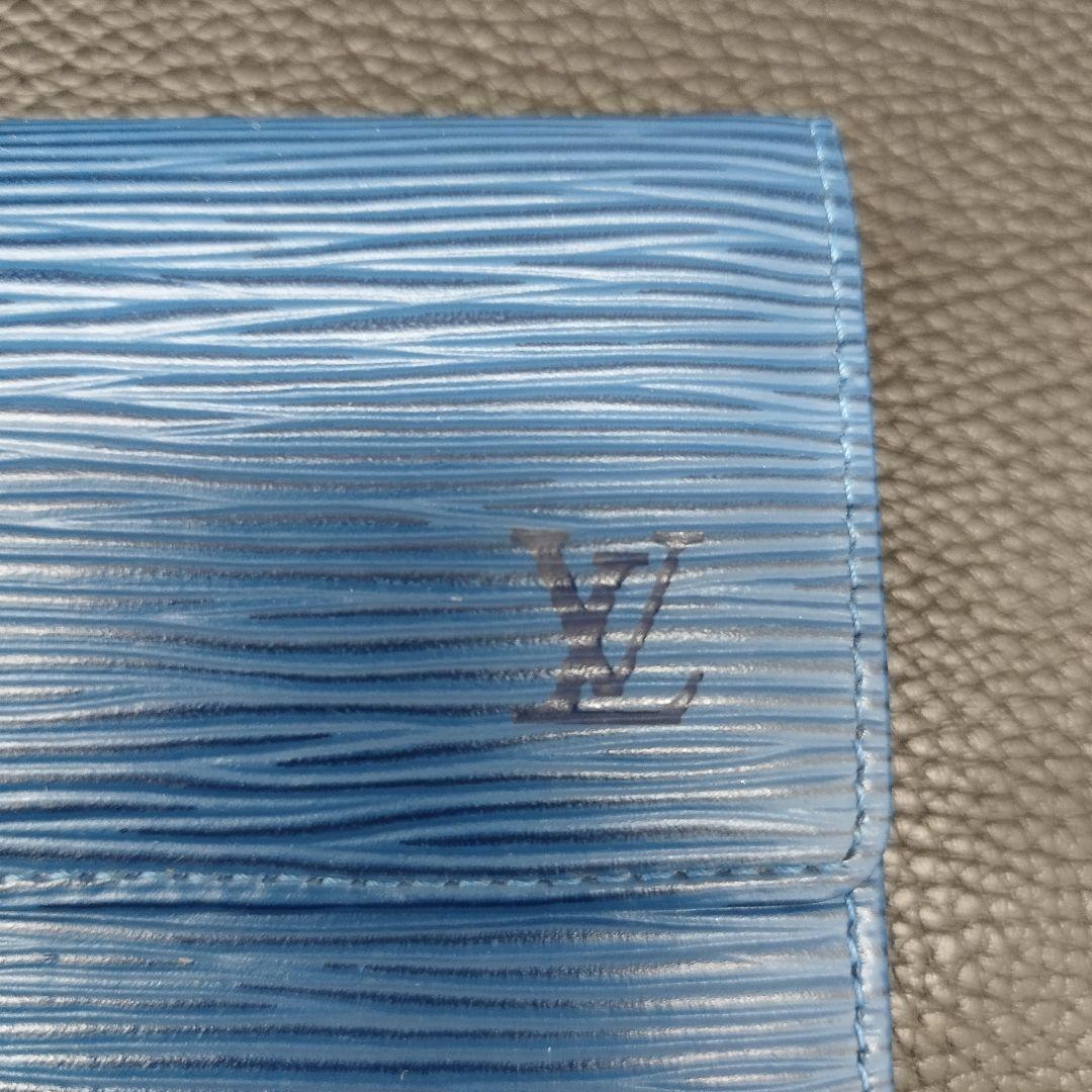 (B0121112)VUITTON エピ 長財布 ブルー CA0999