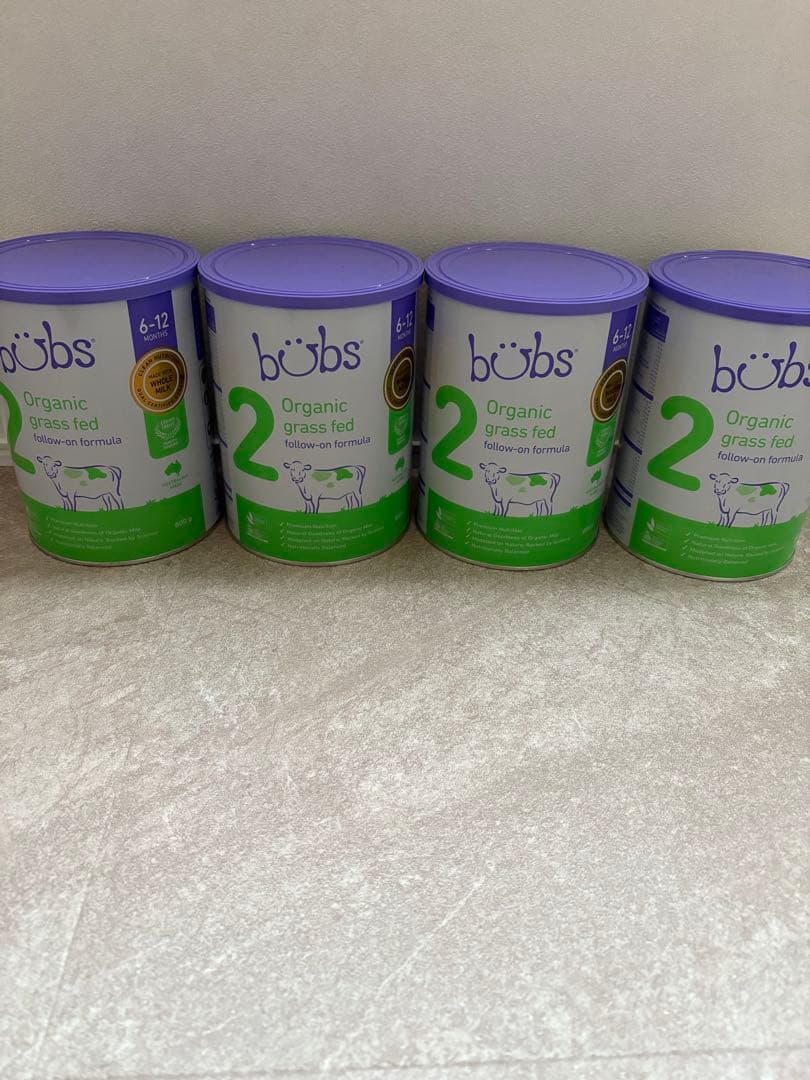 bubs オーガニックミルク 4缶セット