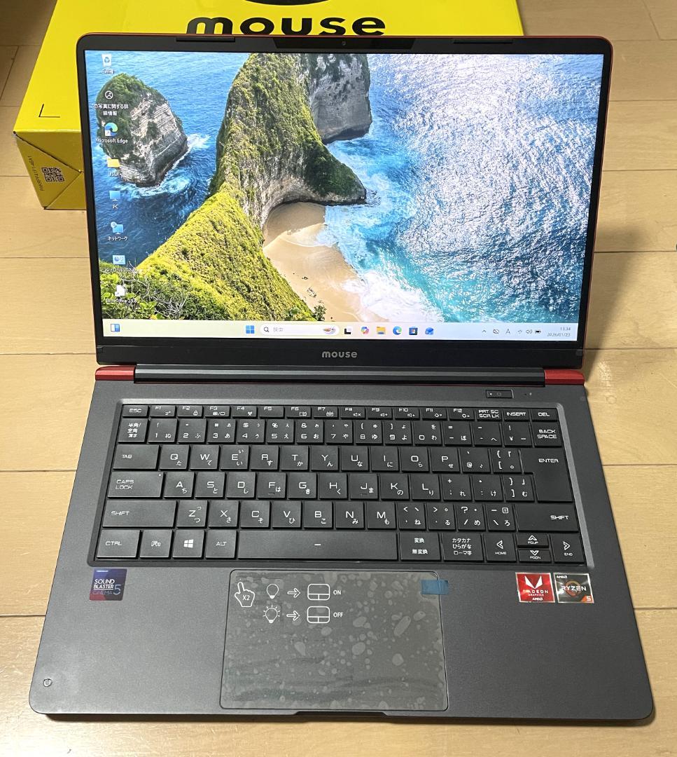 ♪ mouse ノートPC Ryzen5 256GB メモリ16GB ♪