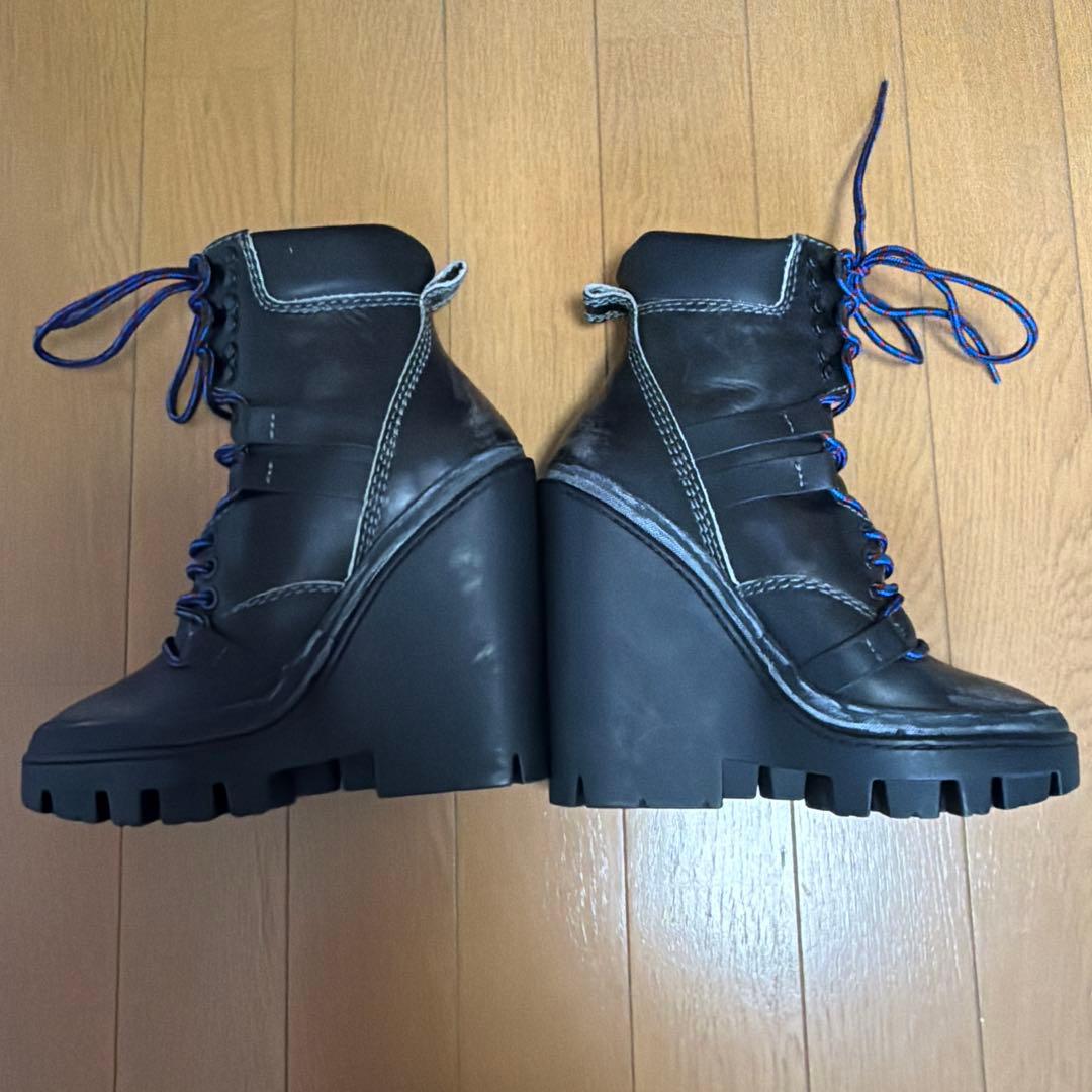 DIESELハイヒールブーツ ブラック 38サイズ　24.5センチ