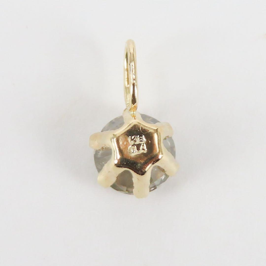 N*e様 【本物保証】K18YG 天然ダイヤモンド 0.4ct チャーム　新品