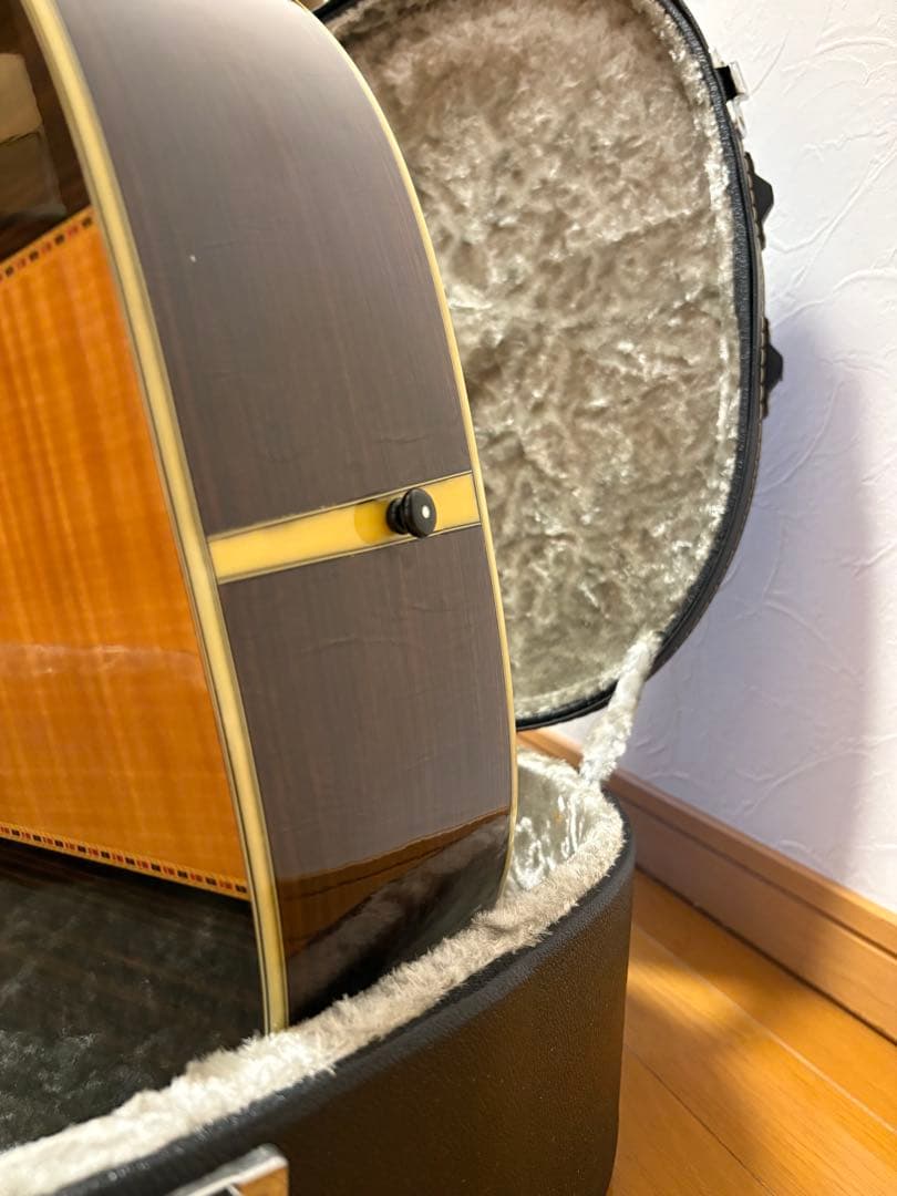 Morris W-50 単板トップ アコースティックギター 専用ハードケース付