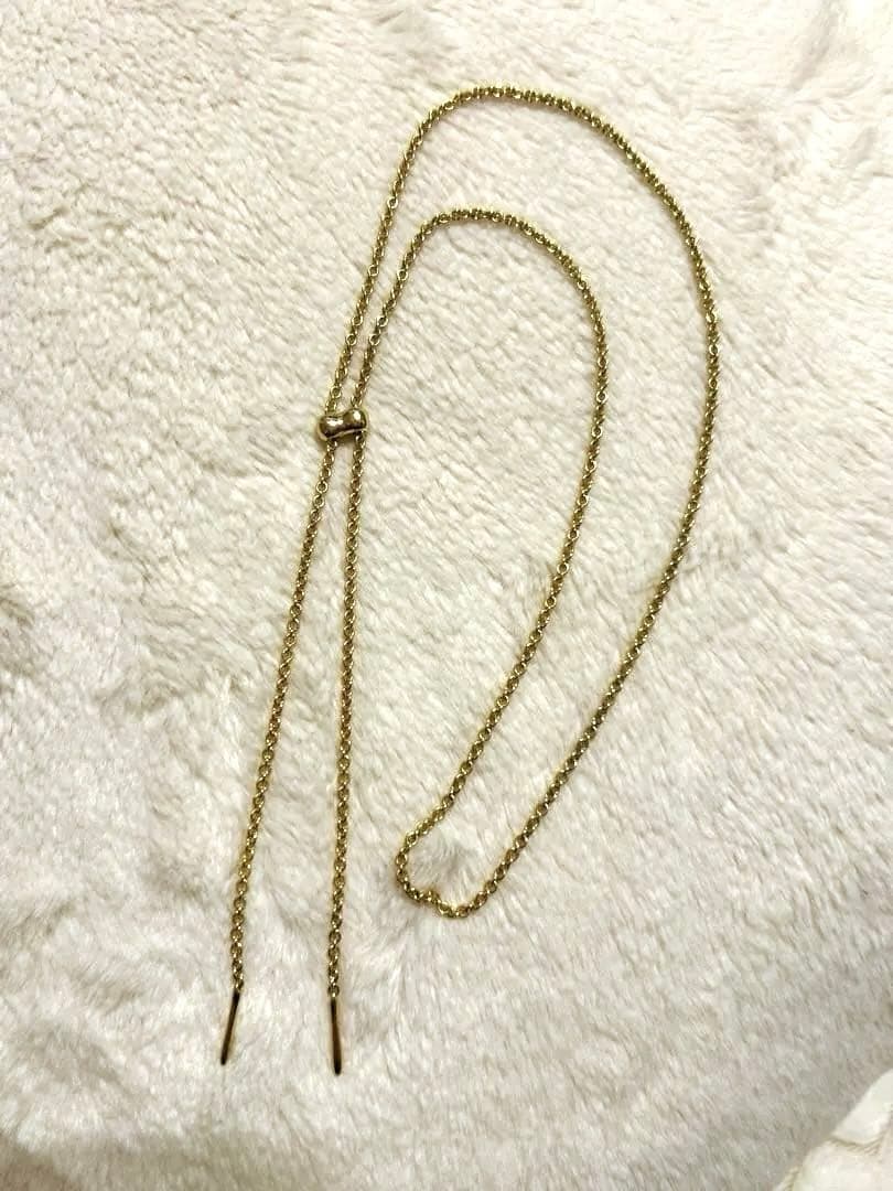 新品同様★PLOW★Cord Necklace Gold 70cmお値下げ不可