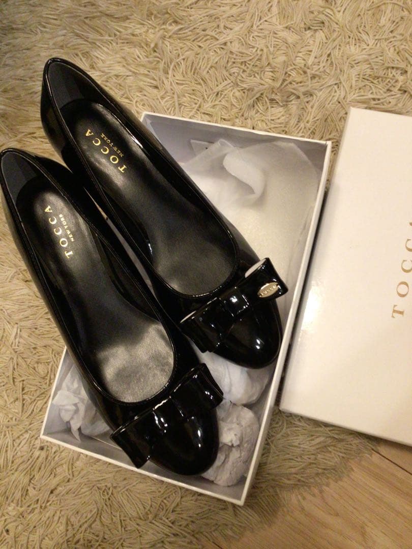 新品【晴雨兼用】NOBLE RIBBON レインシューズ　24.5cm