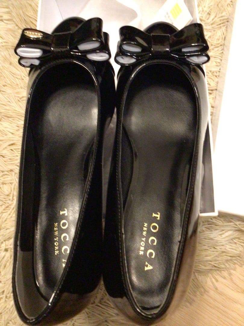 新品【晴雨兼用】NOBLE RIBBON レインシューズ　24.5cm