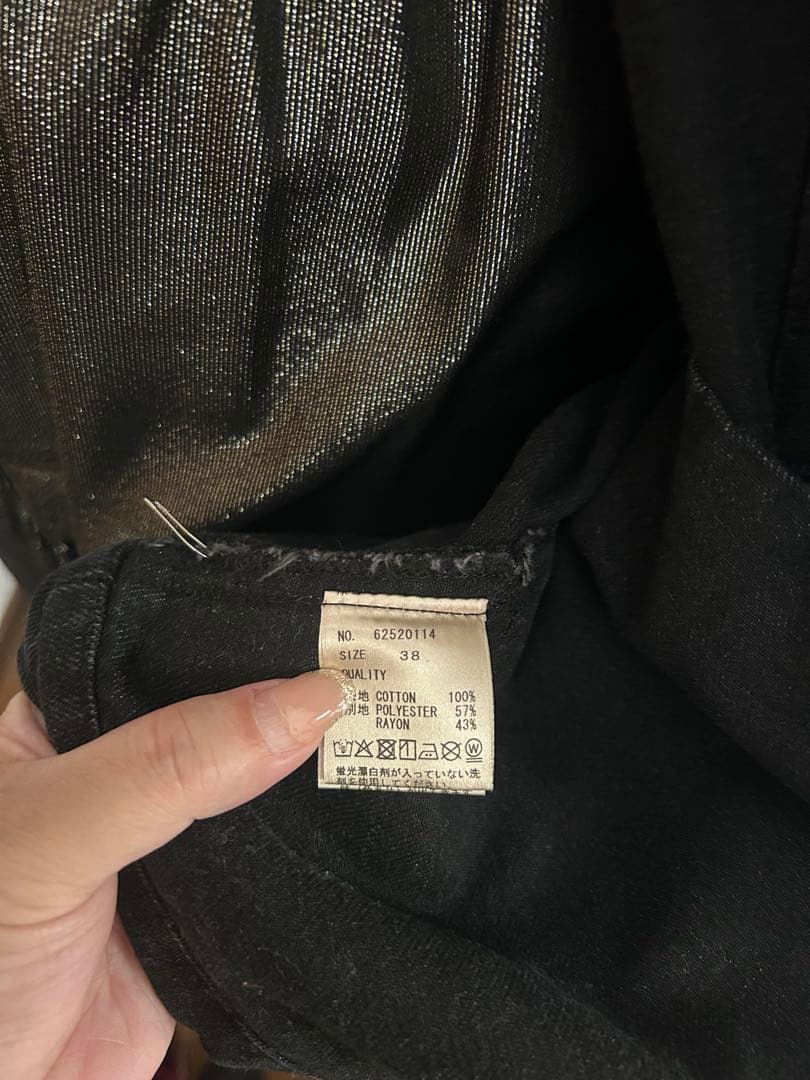 anuke アンヌーク　ブラックデニムジャケット　ほぼ新品