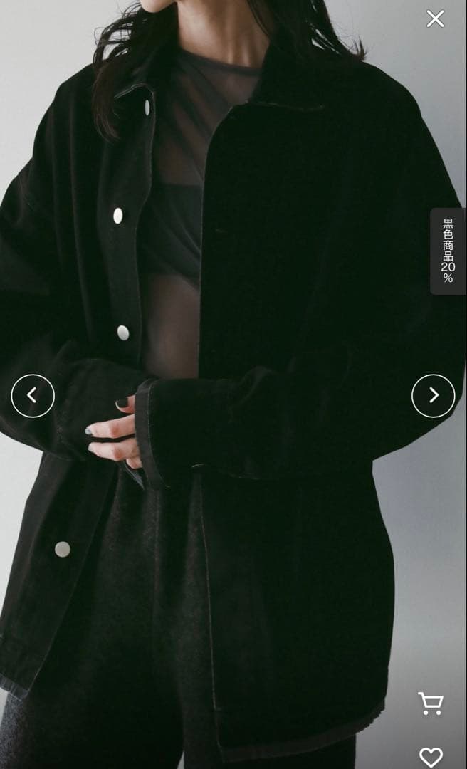 anuke アンヌーク　ブラックデニムジャケット　ほぼ新品