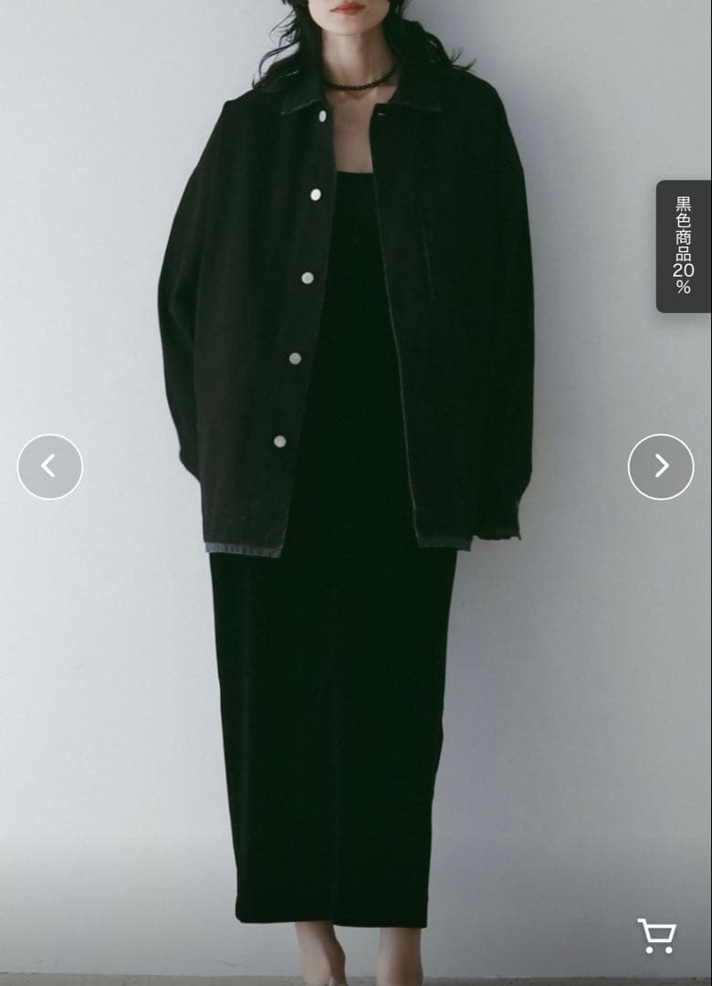 anuke アンヌーク　ブラックデニムジャケット　ほぼ新品